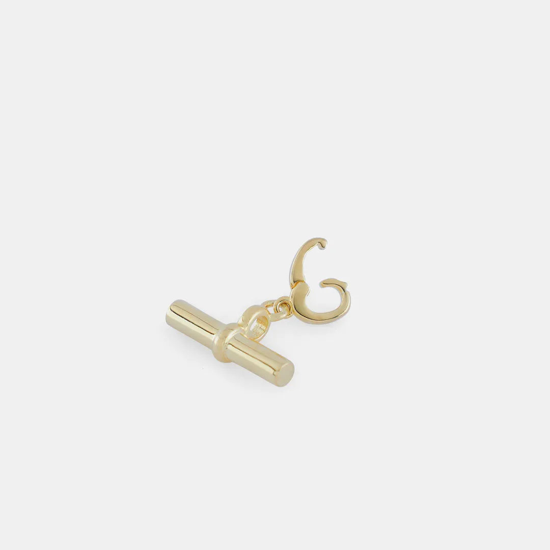 Gold T-Bar Pendant