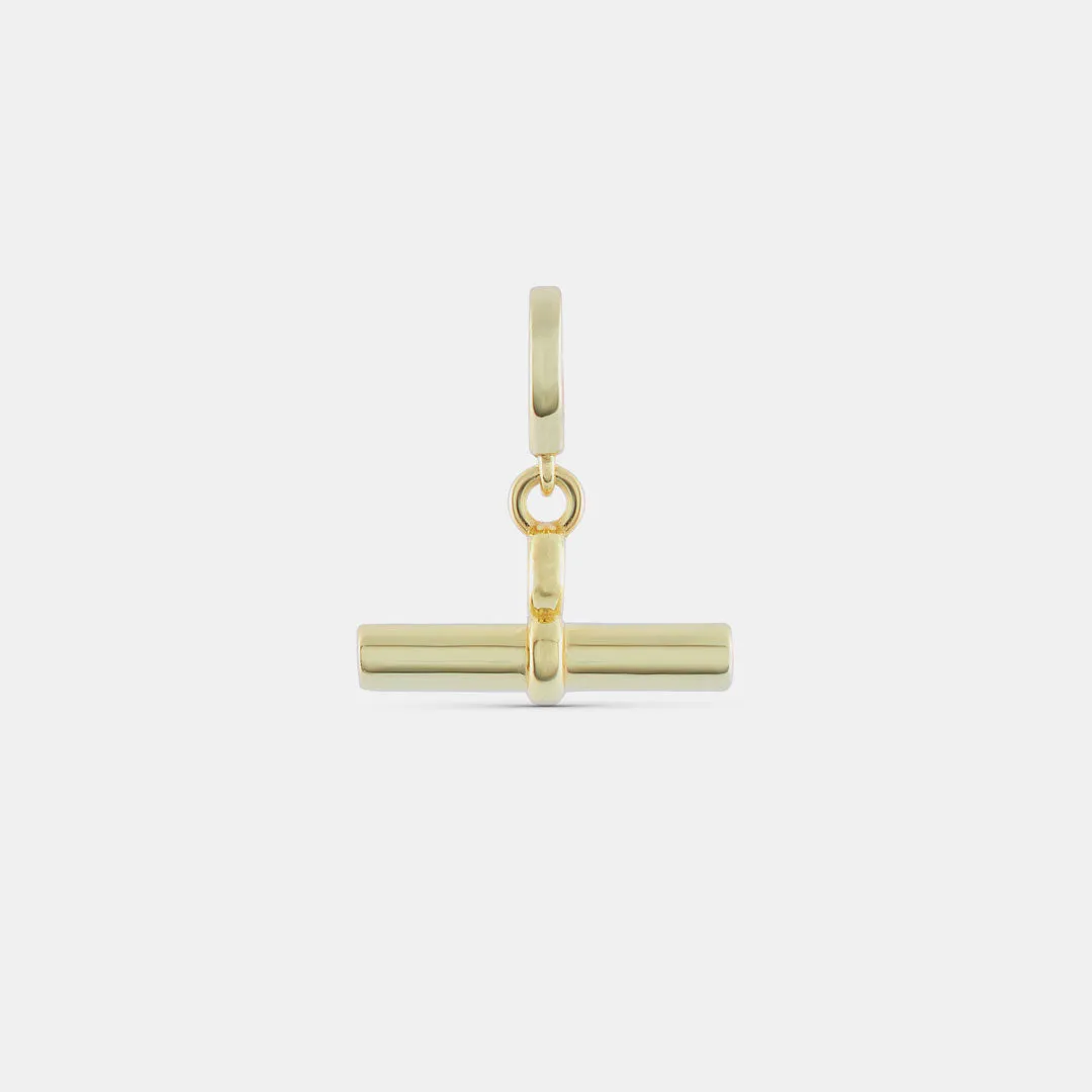 Gold T-Bar Pendant