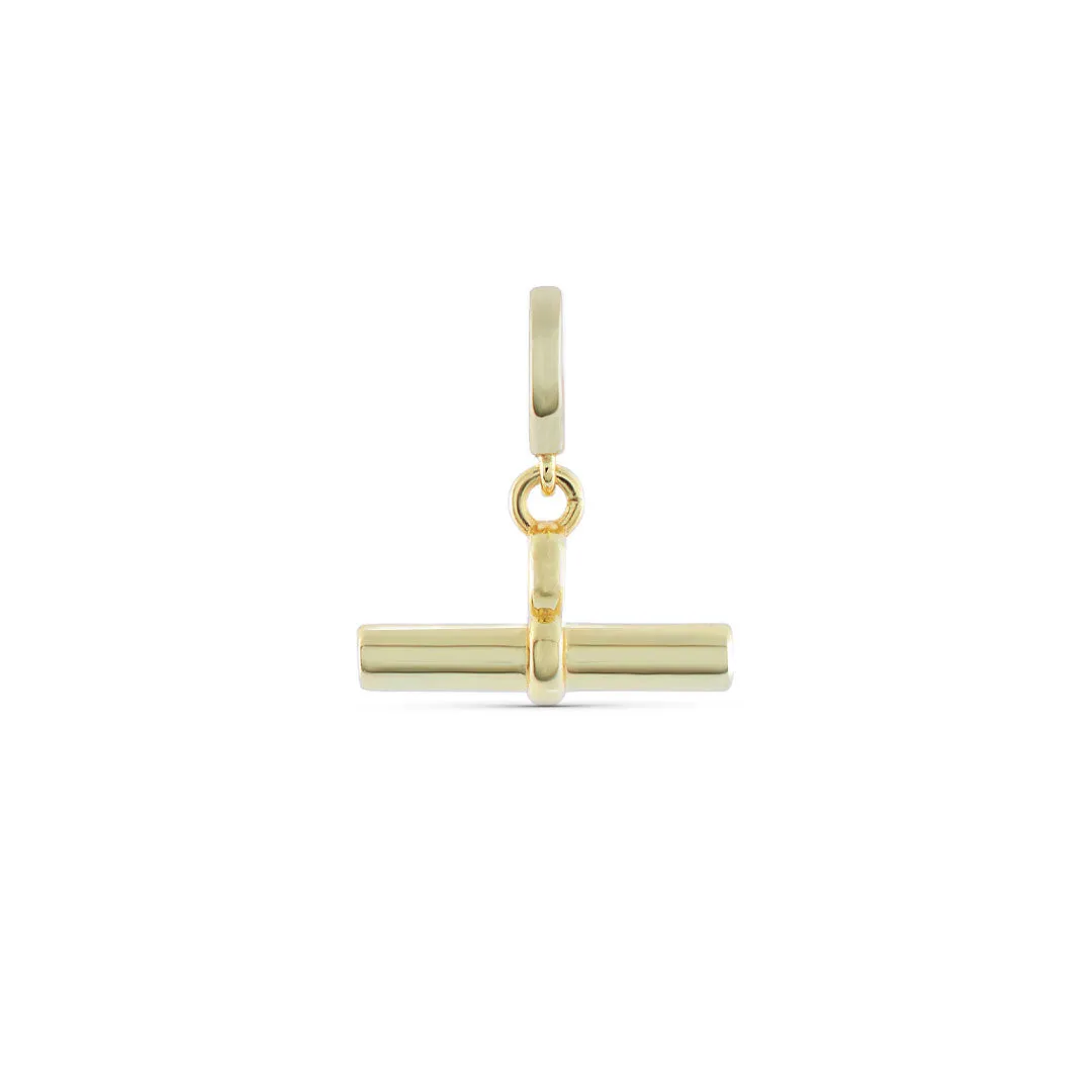 Gold T-Bar Pendant