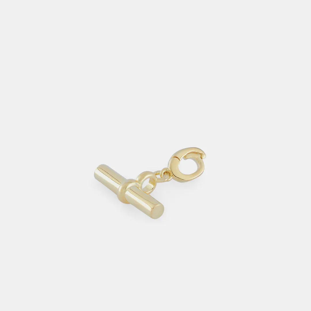 Gold T-Bar Pendant