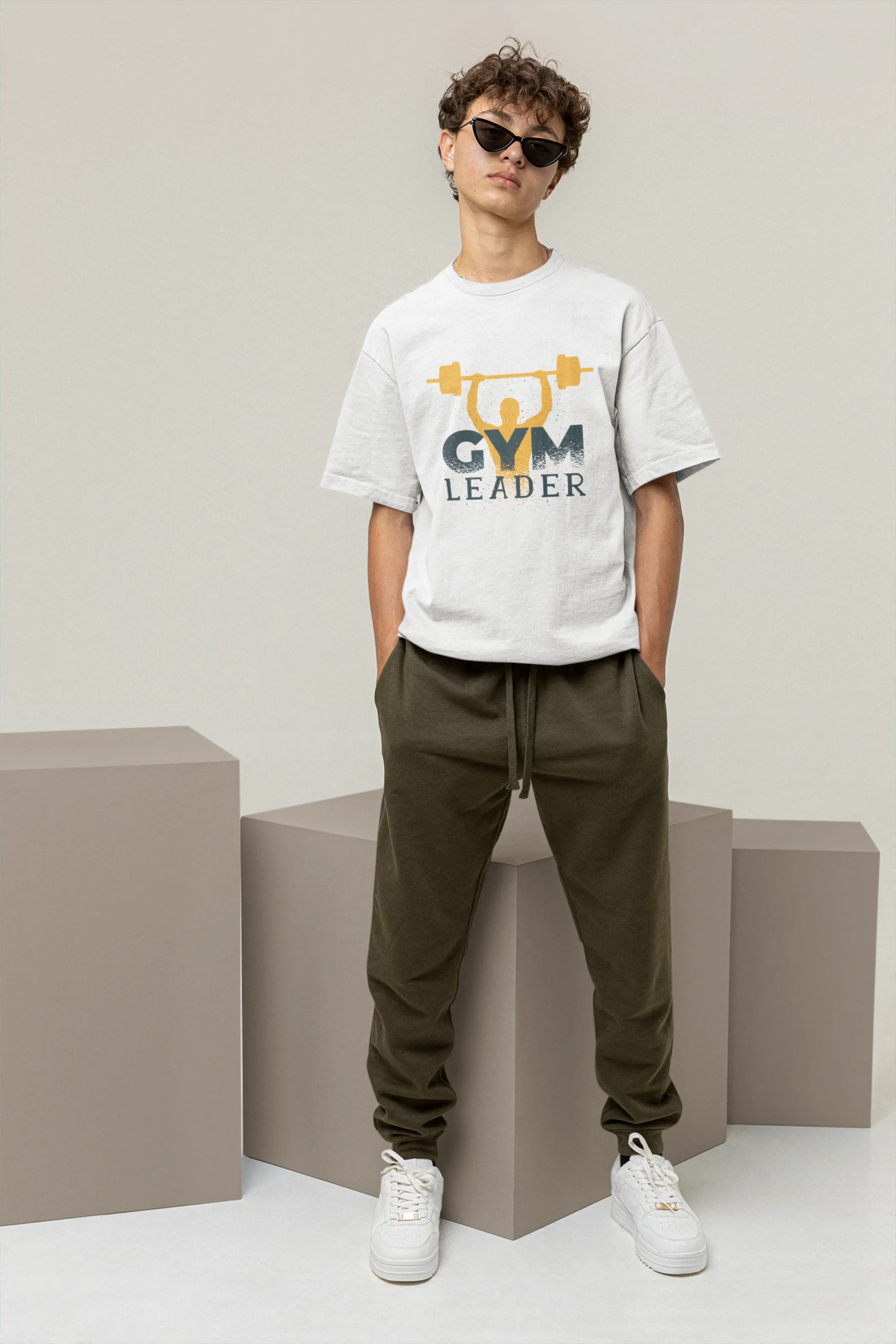Gym Leader Printed Oversized T-shirt for Men