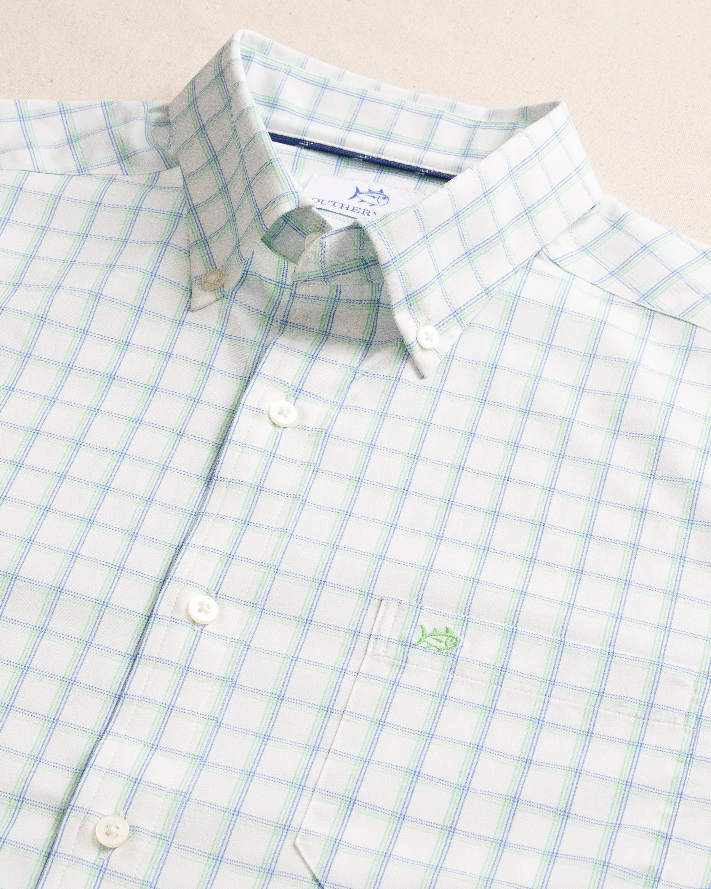 Habersham Plaid Intercoastal Long Sleeve Sport Shirt
