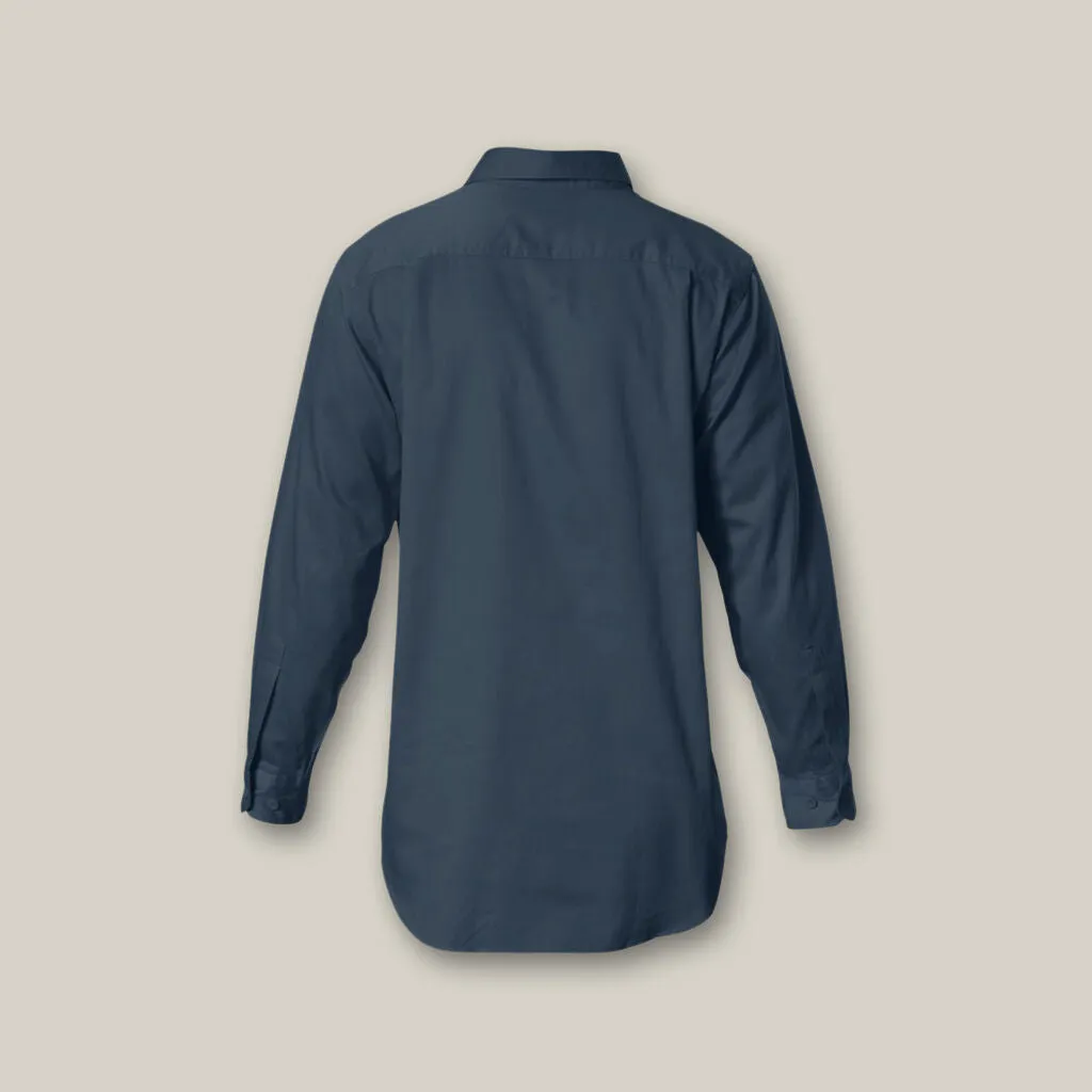 Hard Yakka Long Sleeve Closed Front Cotton Drill Work Shirt (Y07530)