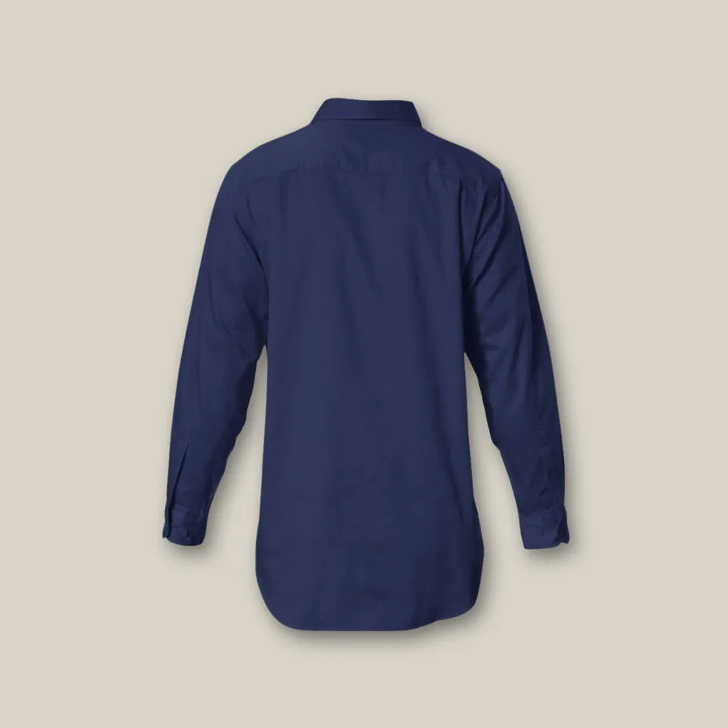Hard Yakka Long Sleeve Closed Front Cotton Drill Work Shirt (Y07530)