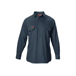 Hard Yakka Long Sleeve Closed Front Cotton Drill Work Shirt (Y07530)