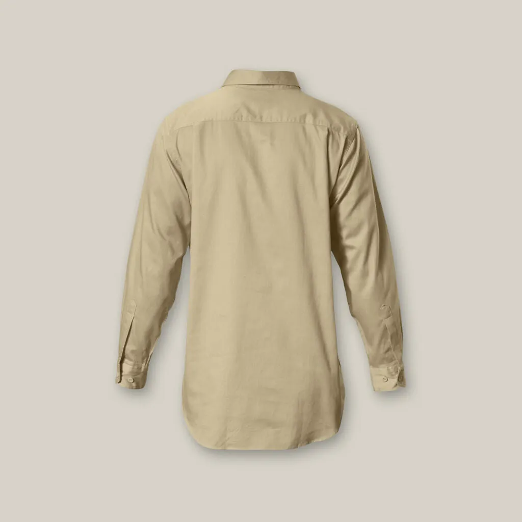 Hard Yakka Long Sleeve Closed Front Cotton Drill Work Shirt (Y07530)