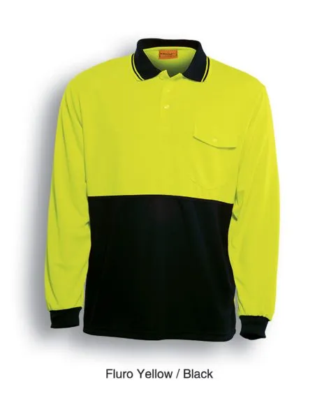 Hi Vis Long Sleeve Safety Polo SP0426
