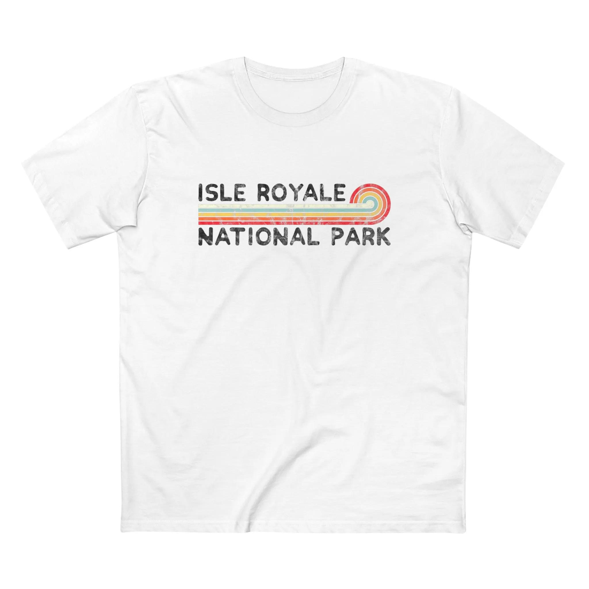Isle Royale National Park T-Shirt - Vintage Stretched Sunrise