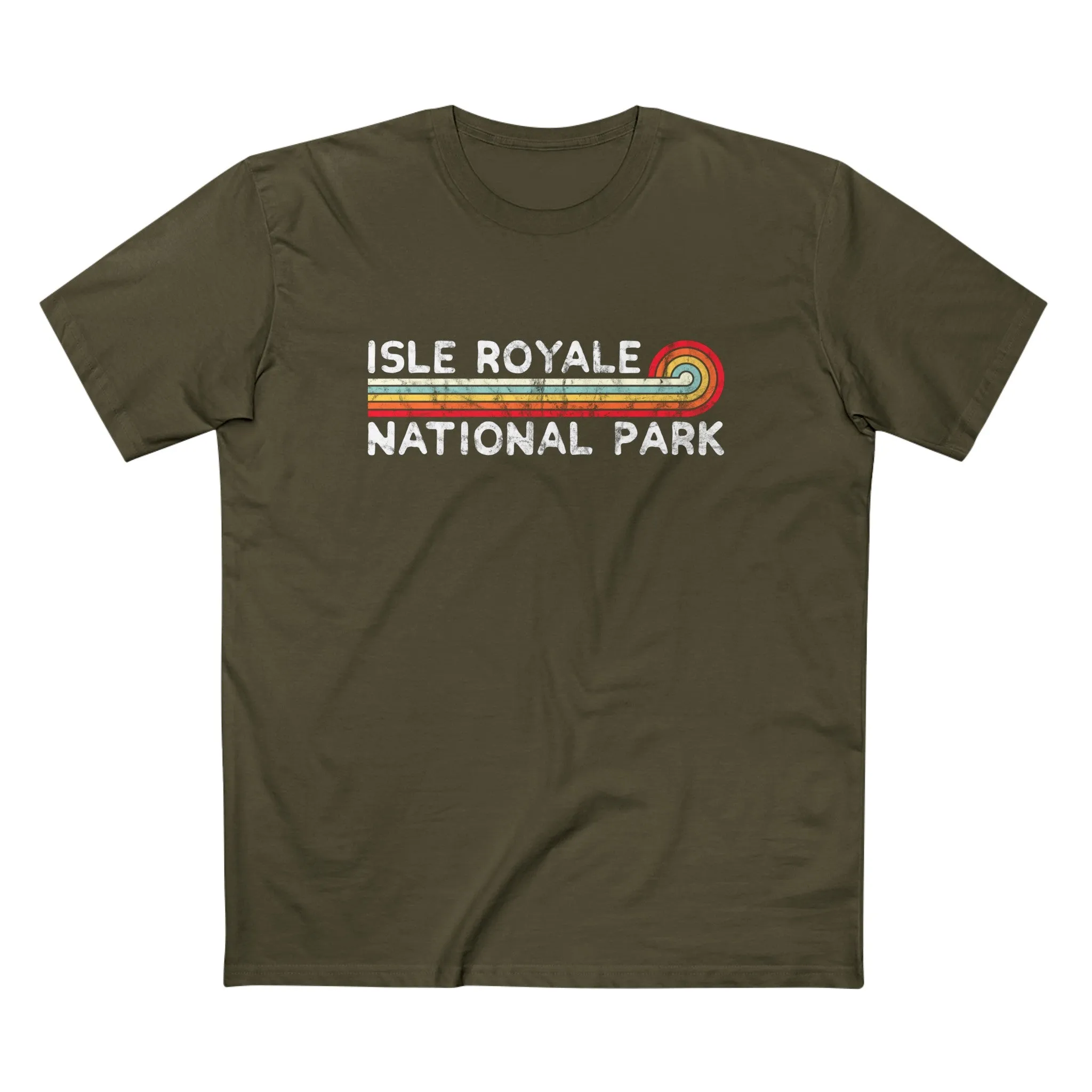 Isle Royale National Park T-Shirt - Vintage Stretched Sunrise