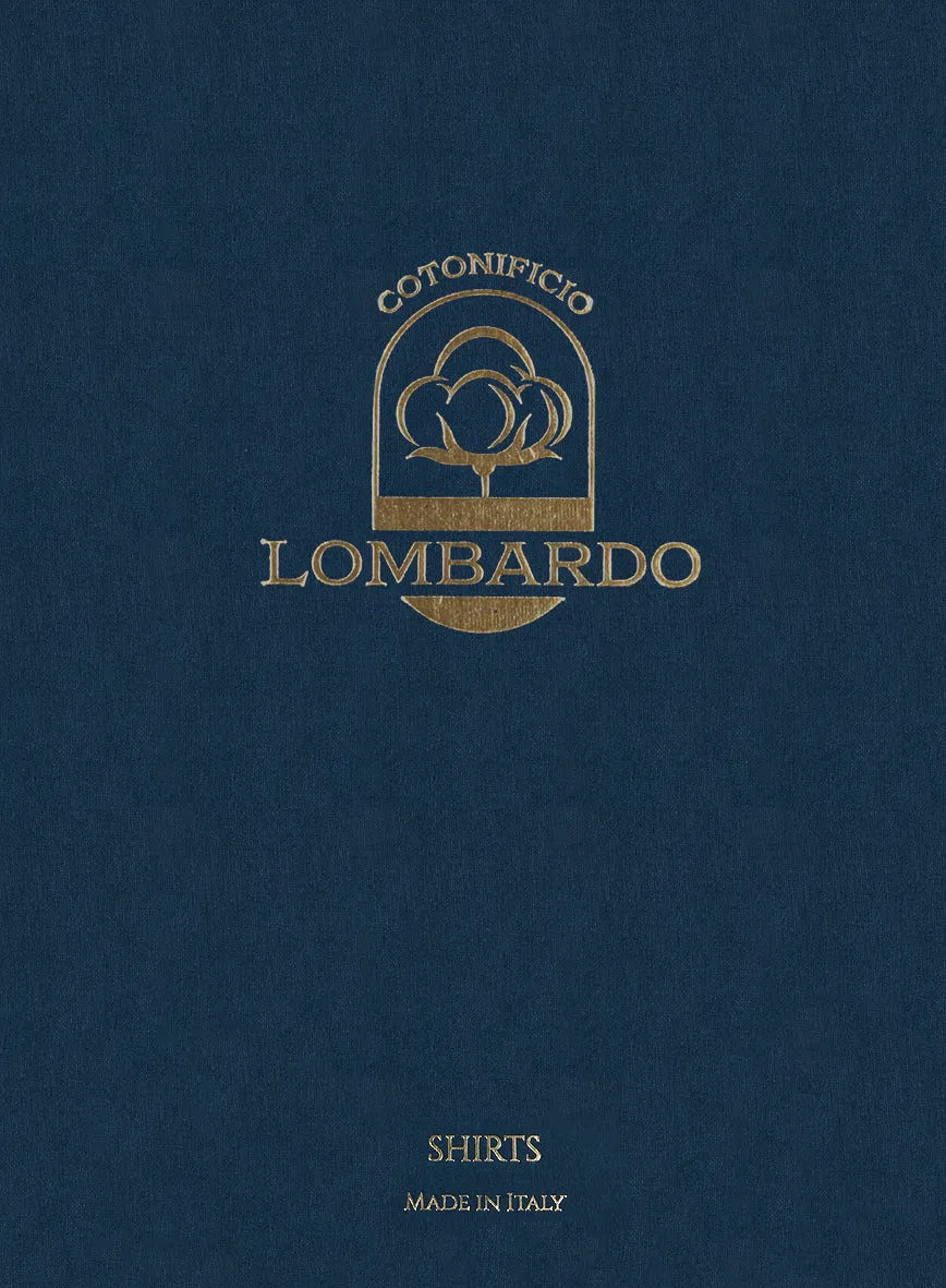 Italian Lombardo Chevron Dark Blue Shirt