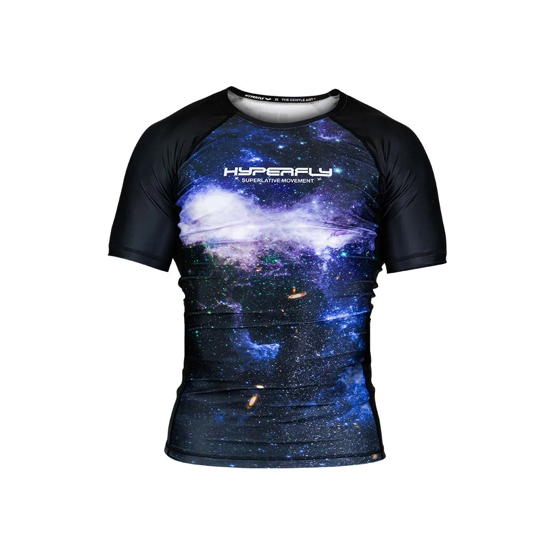 Junior CyberFly Short Sleeve Universe Rash Guard