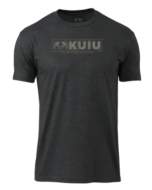 KUIU Topo Block Logo T-Shirt | Charcoal