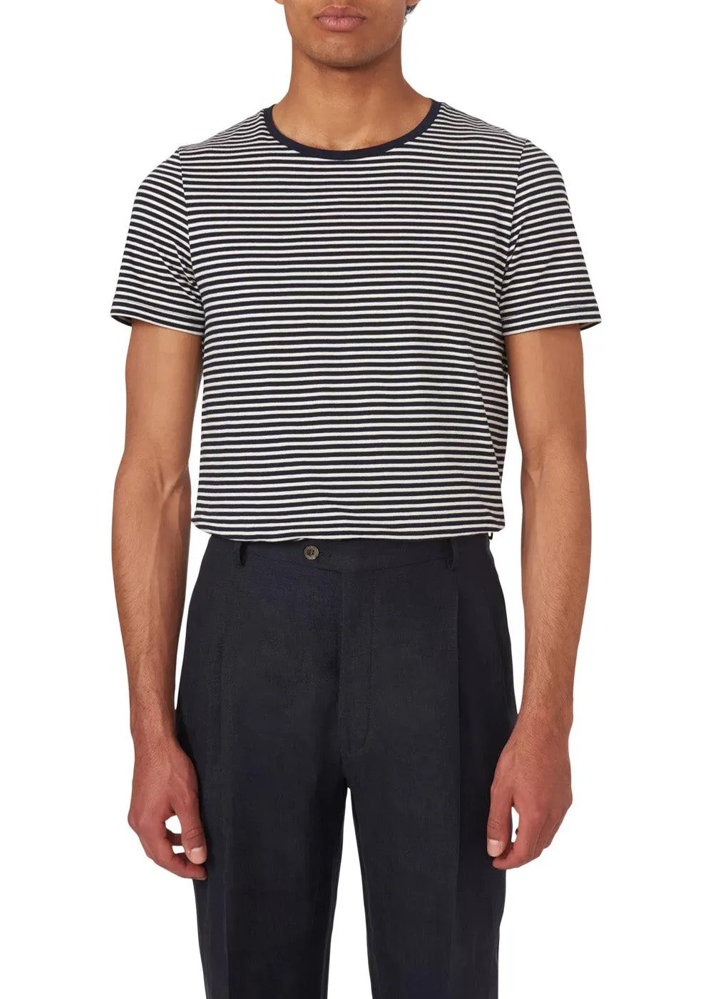 Kyran Striped T-shirt - Navy White