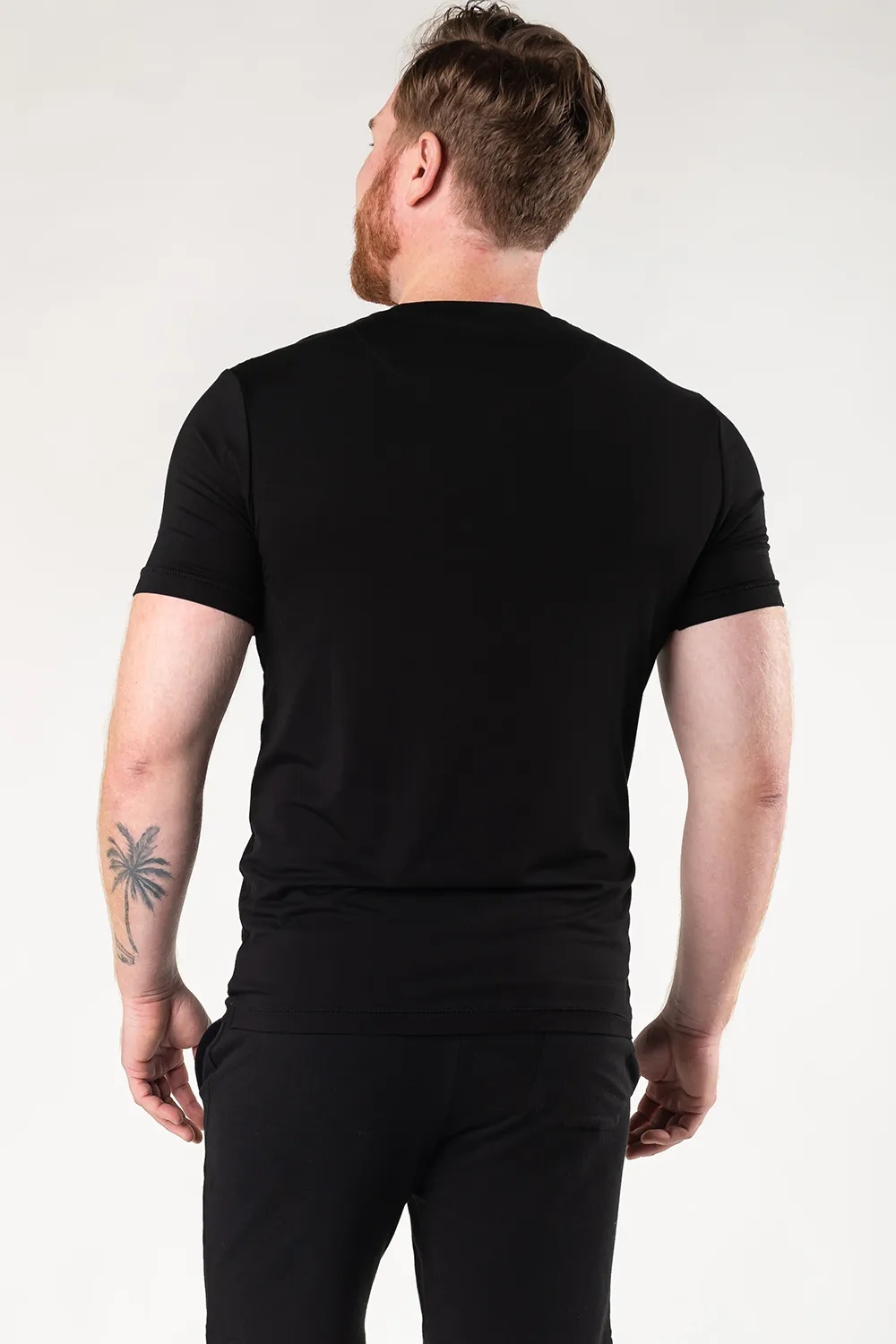 Lawrence Crew Neck Bamboo Tee - Black