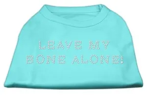 Leave My Bone Alone! Rhinestone Shirts Aqua S (10)