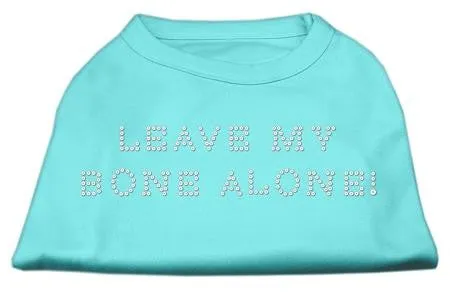 Leave My Bone Alone! Rhinestone Shirts Aqua S (10)