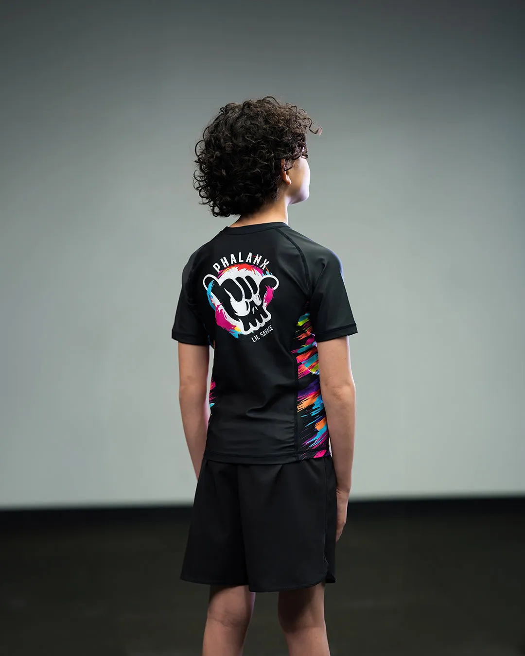 LIL SAVAGE KID'S SHORT-SLEEVE RASH GUARD
