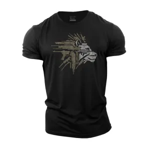Lion Graphic Men's Fitness T-shirts