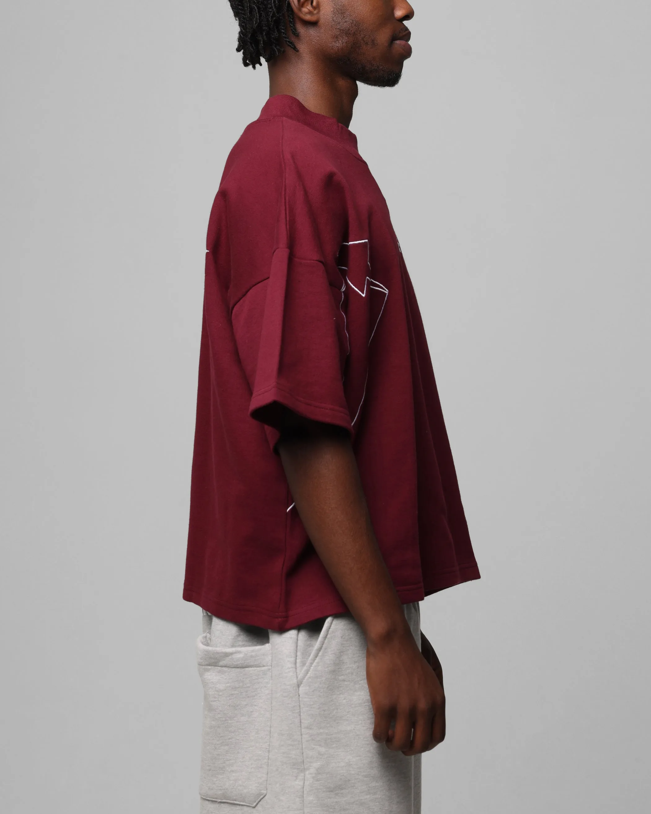 Loiter Dark Performance T-Shirt Burgandy