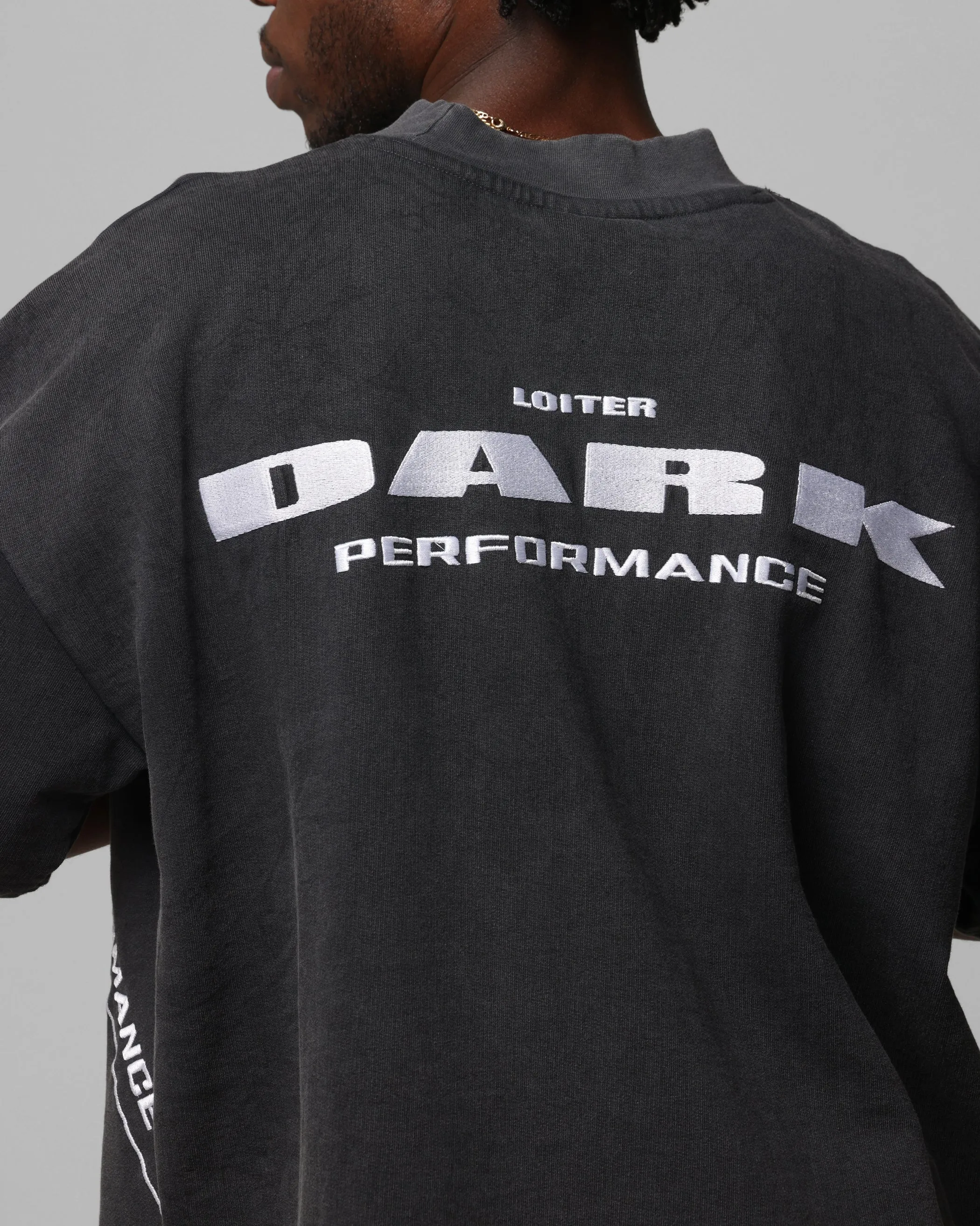 Loiter Dark Performance T-Shirt Charcoal