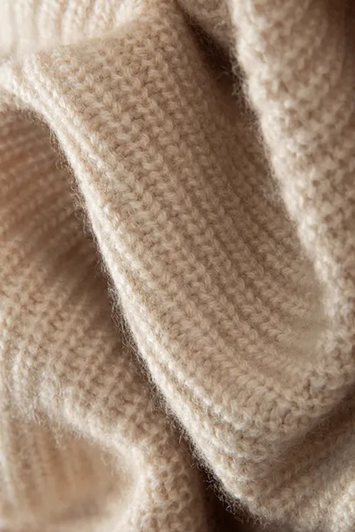 Luxurious Knit Cashmere Poncho Sweater