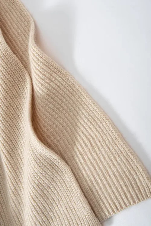Luxurious Knit Cashmere Poncho Sweater
