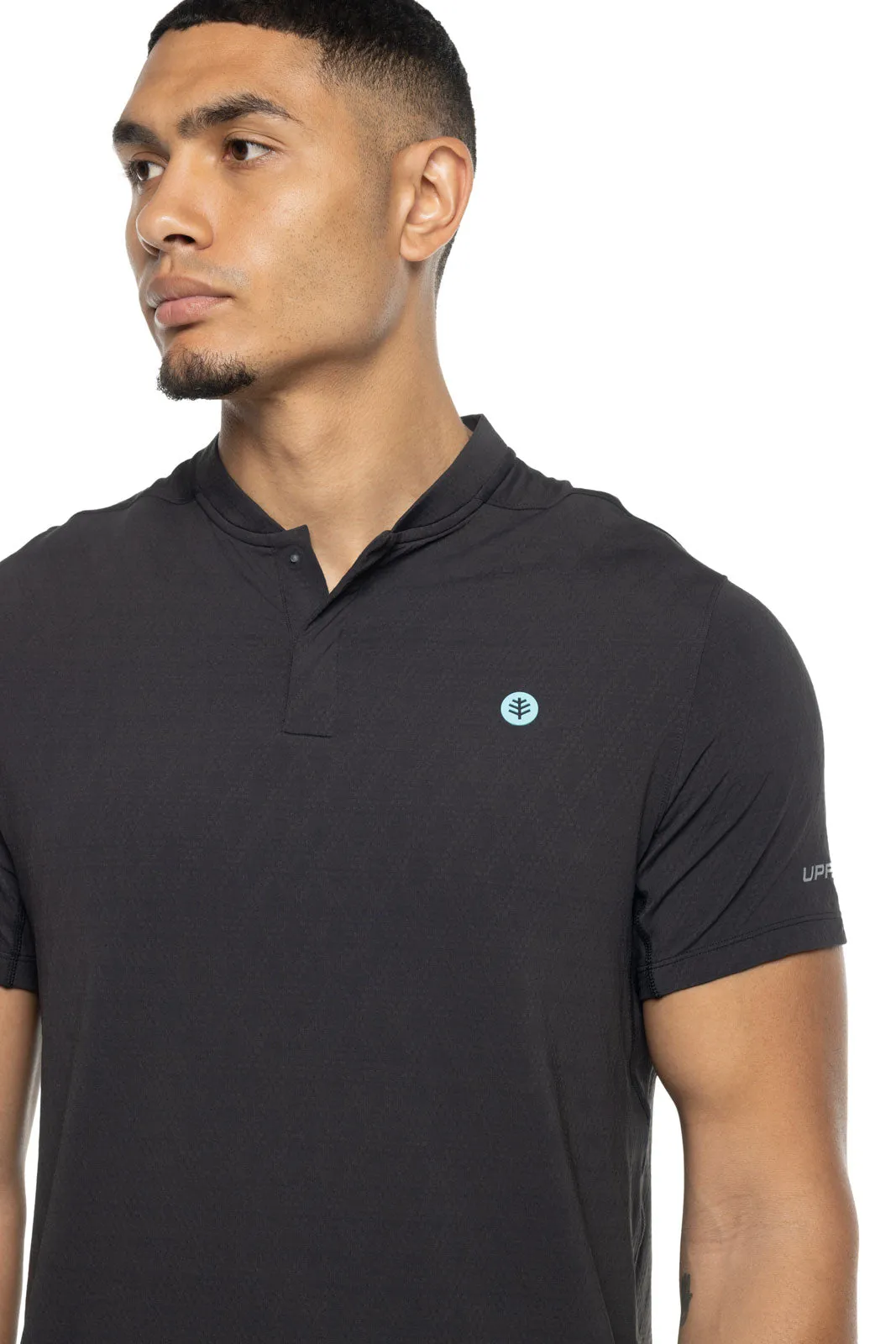 Men's Albatross Short Sleeve Polo | Black Diamond Jacquard