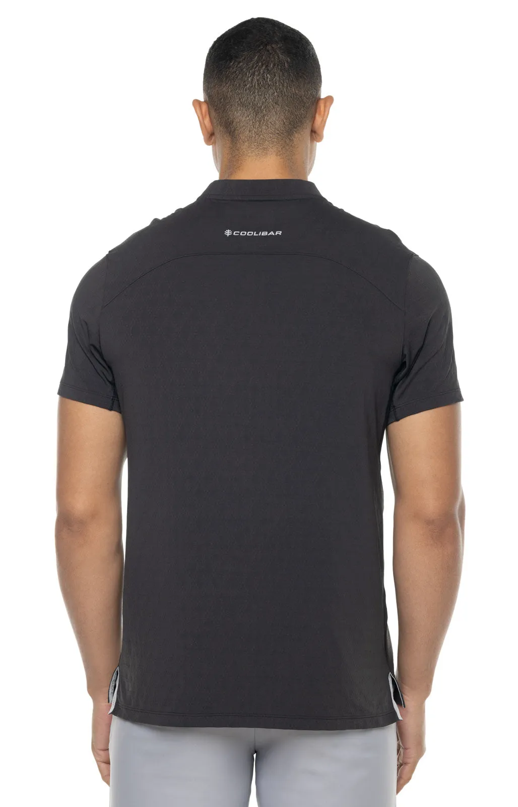 Men's Albatross Short Sleeve Polo | Black Diamond Jacquard