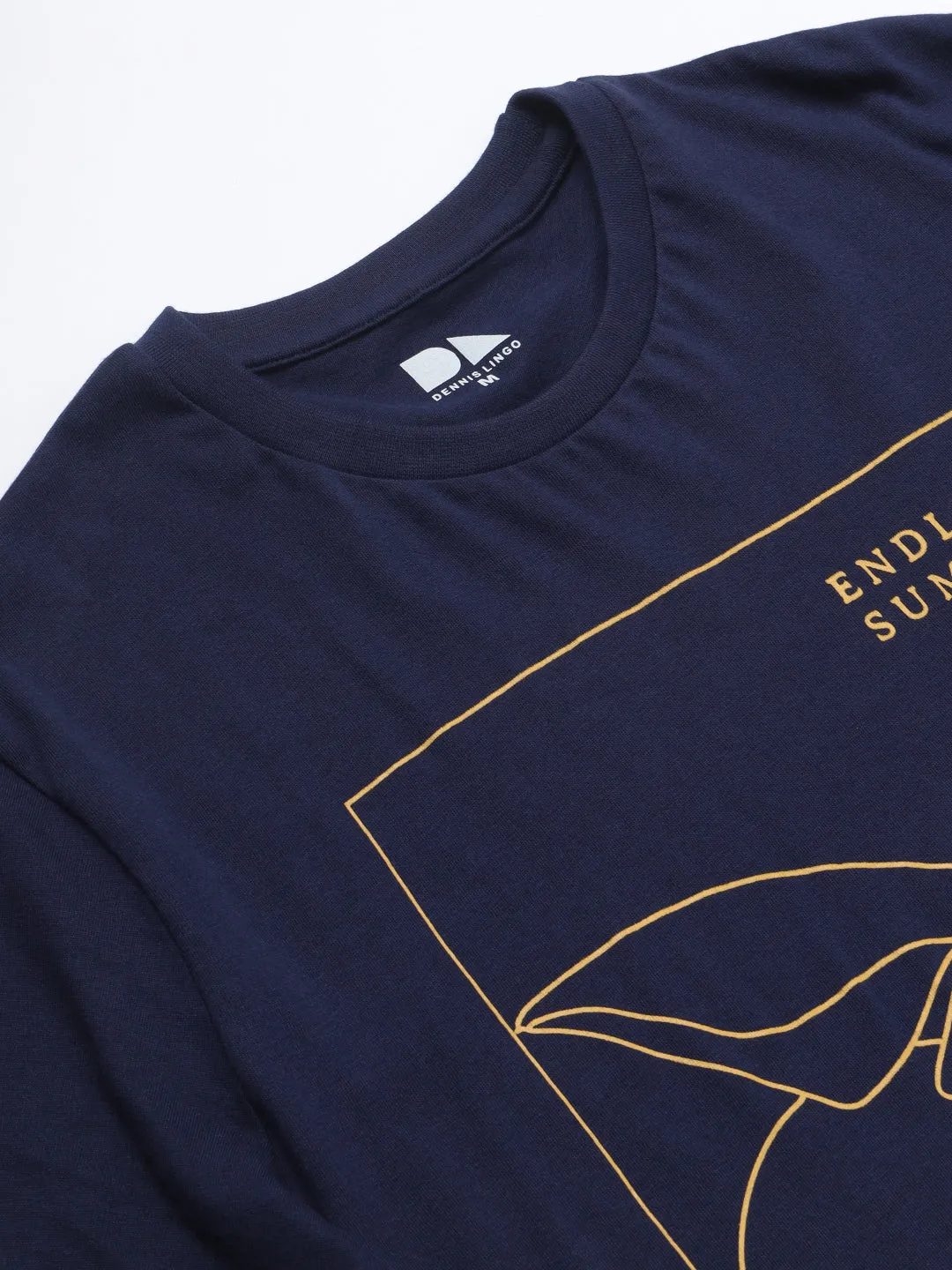 Men's Navy Print T-shirt