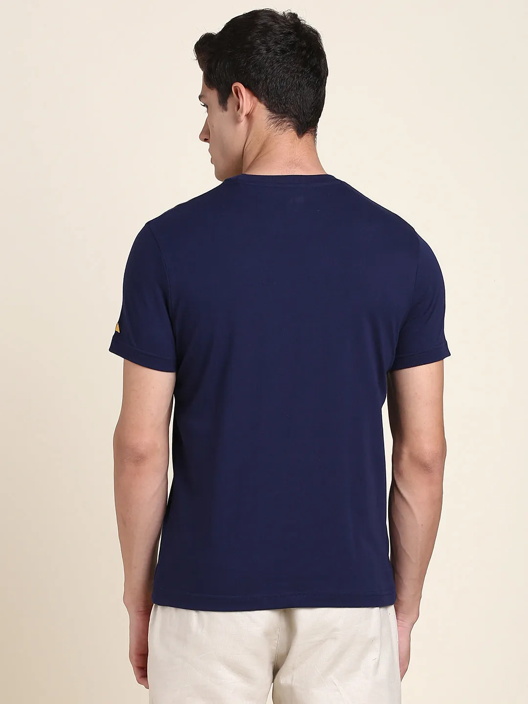 Men's Navy Print T-shirt