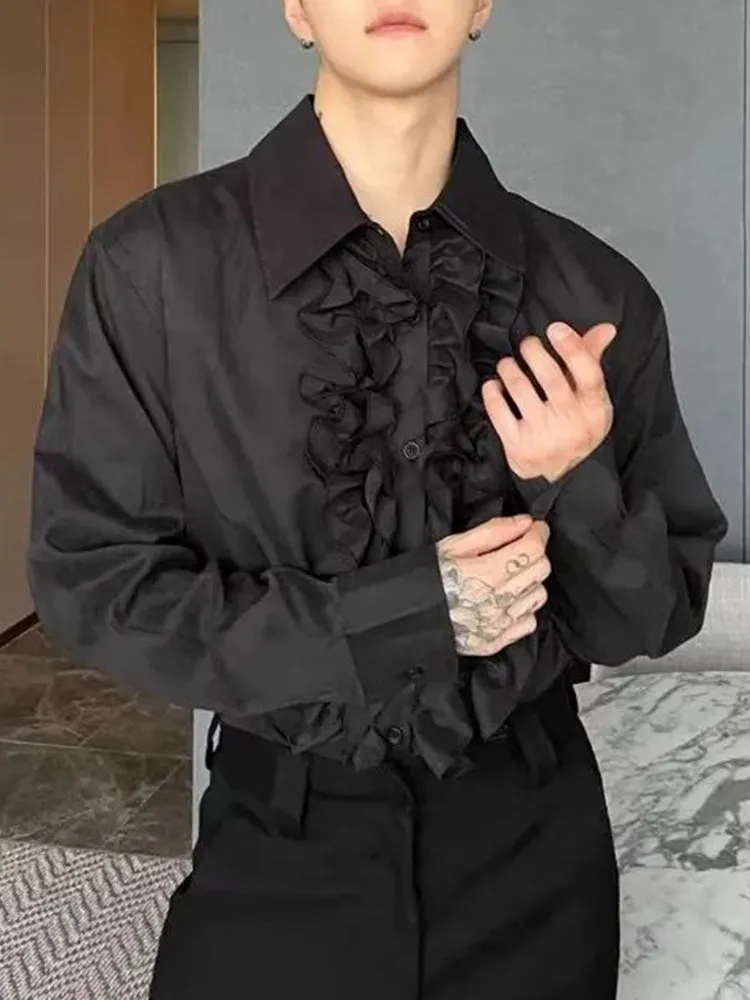 Mens Palace Style Ruffled Shirt