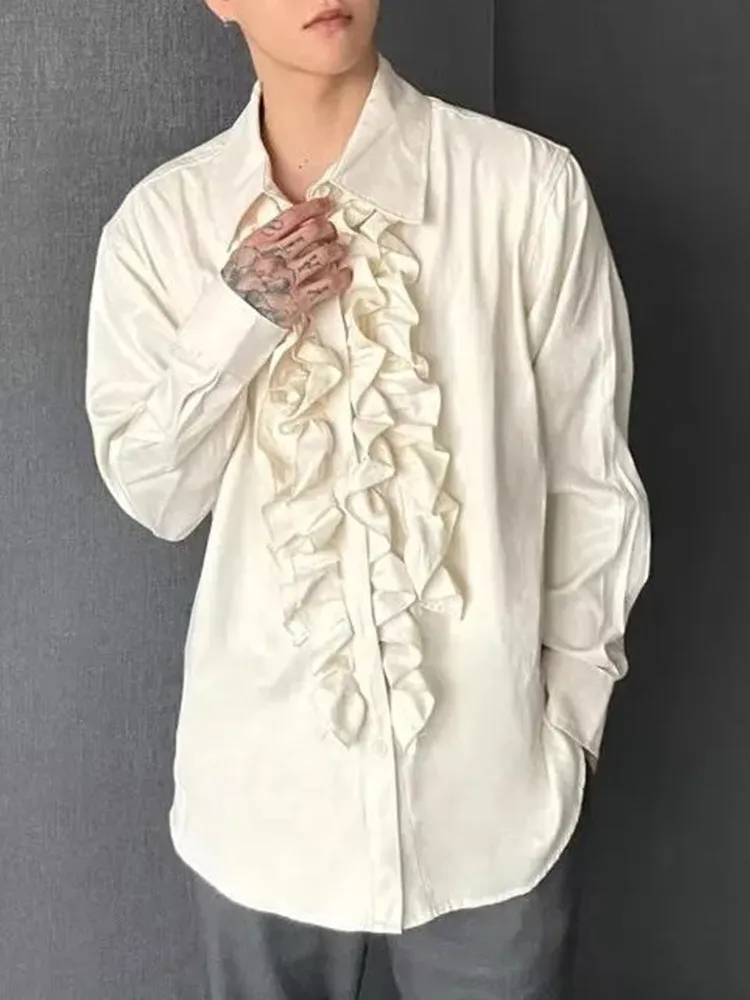 Mens Palace Style Ruffled Shirt