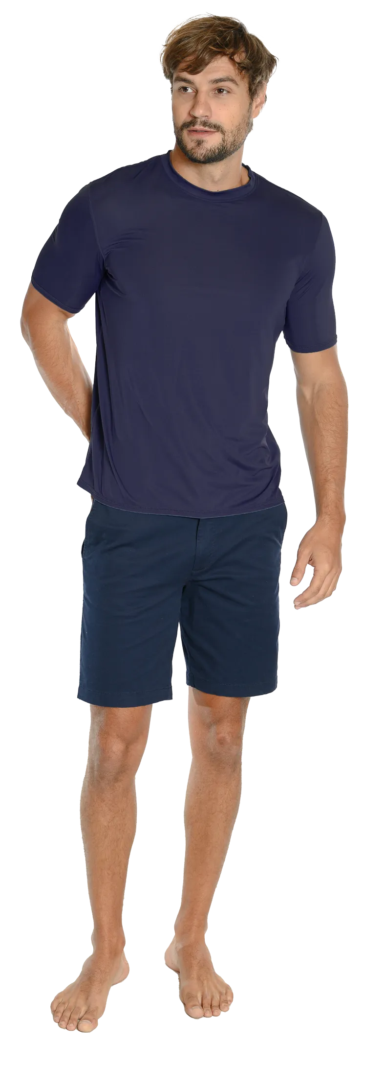 Men's short sleeve crew neck sun shirt