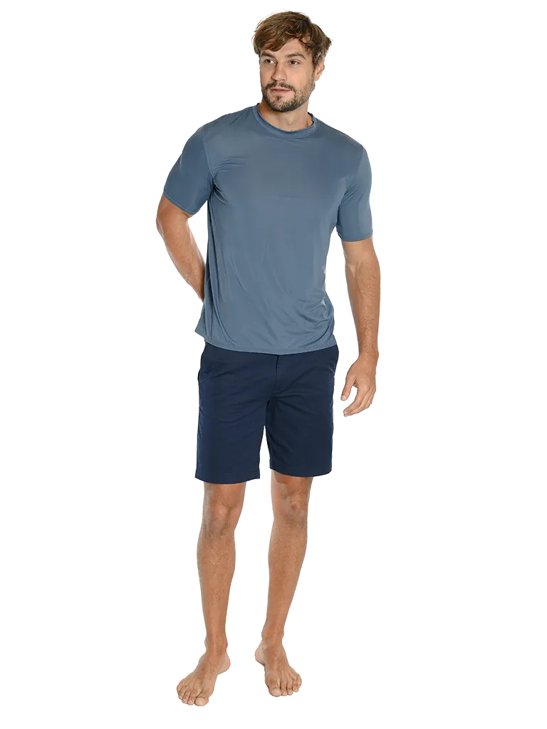 Men's short sleeve crew neck sun shirt