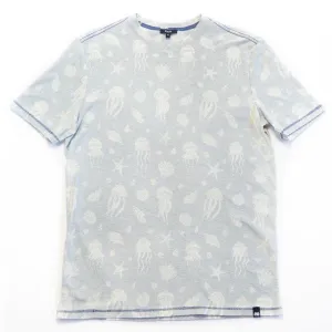 Moraine Reverse Print Tee (Blue Sea)