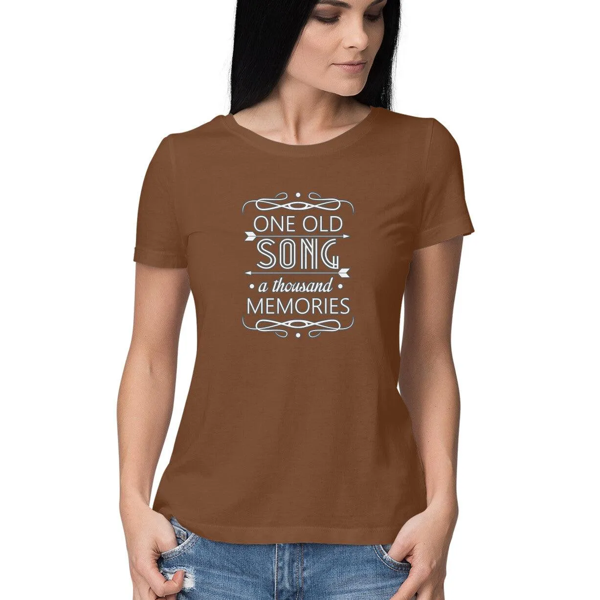 Music Quote T Shirt for Women D37