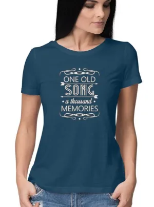 Music Quote T Shirt for Women D37