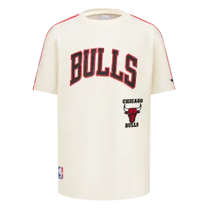 NBA CHICAGO BULLS RETRO CLASSIC TODDLER BOYS SHORT SLEEVE TAPING TEE(EGGSHELL/ RED)