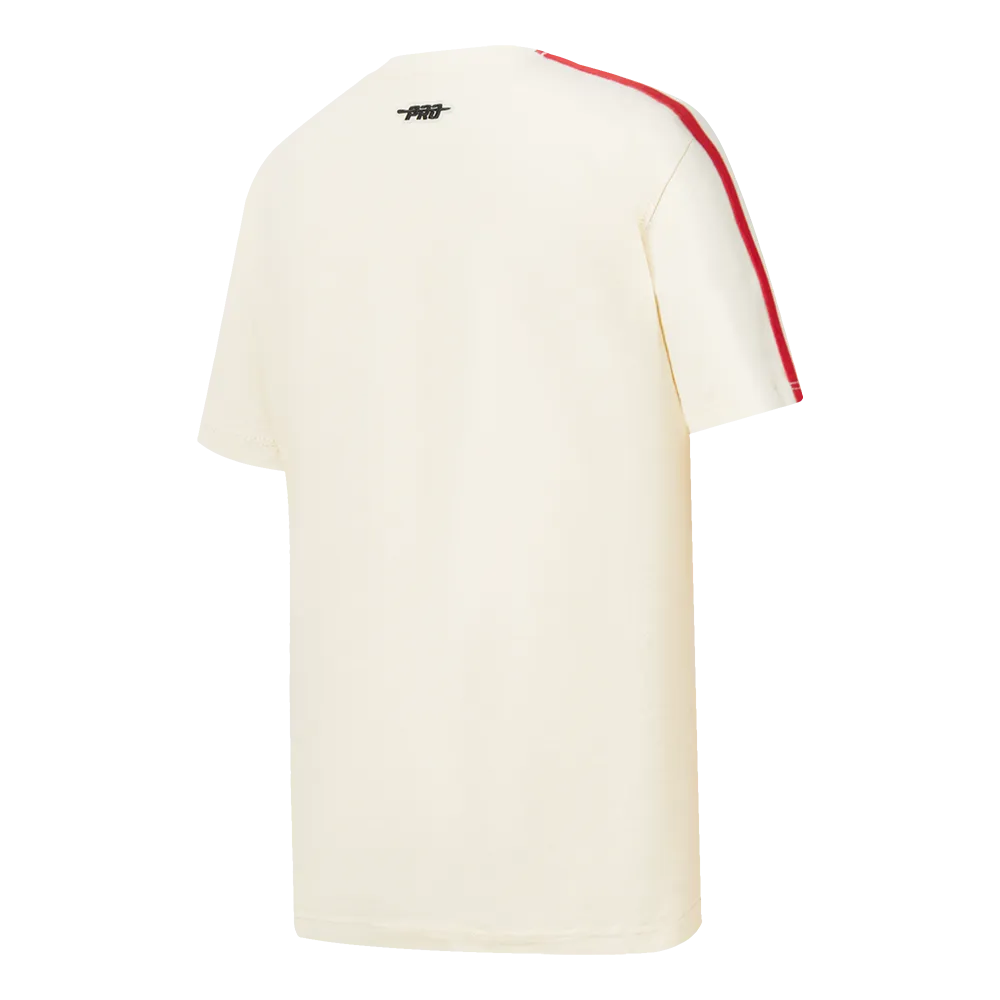 NBA CHICAGO BULLS RETRO CLASSIC TODDLER BOYS SHORT SLEEVE TAPING TEE(EGGSHELL/ RED)