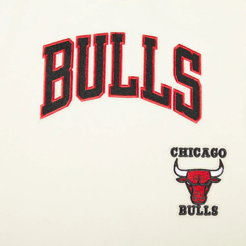 NBA CHICAGO BULLS RETRO CLASSIC TODDLER BOYS SHORT SLEEVE TAPING TEE(EGGSHELL/ RED)