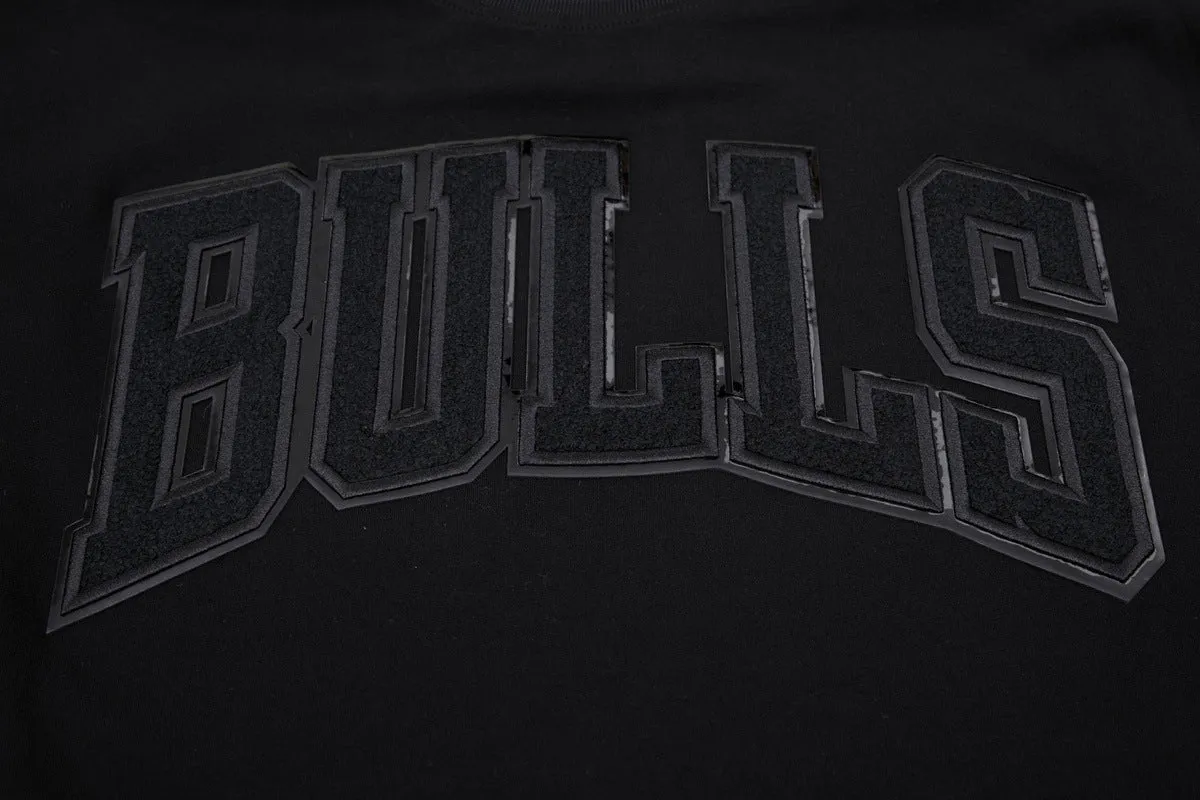 NBA CHICAGO BULLS TRIPLE BLACK PRO TEAM MEN'S TAPING TEE (BLACK)