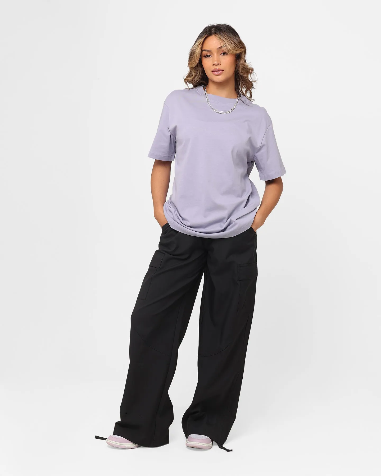 Nike Women's Sportswear Essentials Boyfriend T-Shirt Indigo Haze/White