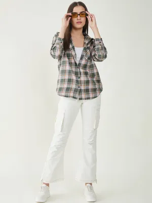 Oliver Green Check Oversize Shirt