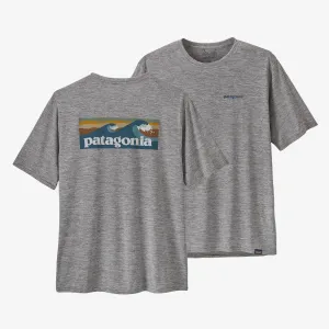 PATAGONIA - Men's Cap Cool Daily Graphic Shirt - Waters - FEATHER GREY