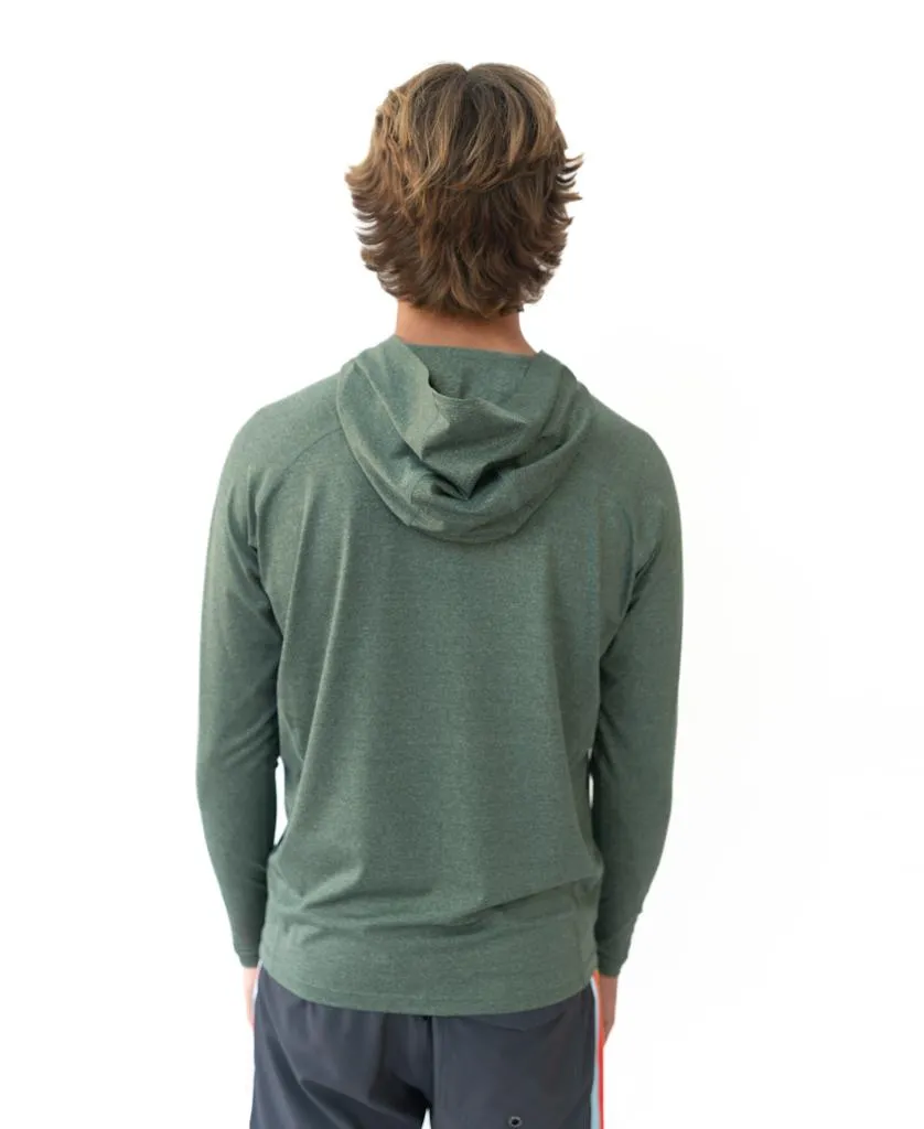 Rapper Hoodie Rash Shirt | Green Marle