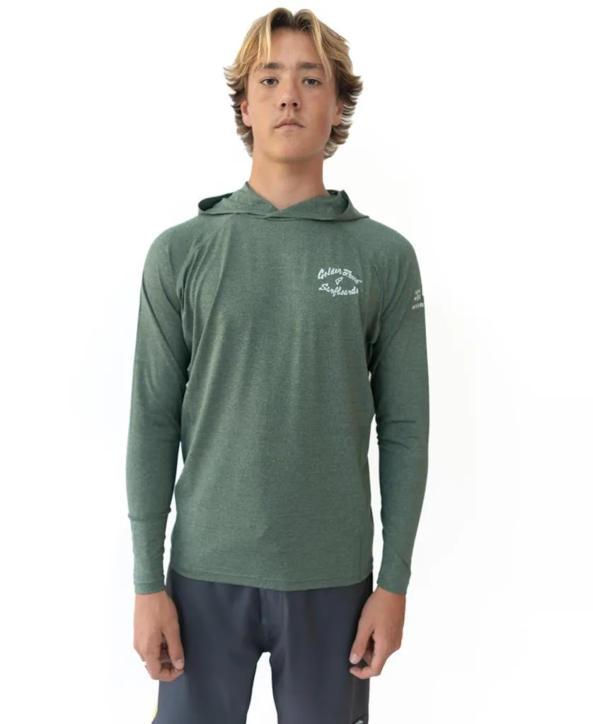 Rapper Hoodie Rash Shirt | Green Marle