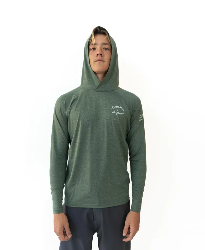 Rapper Hoodie Rash Shirt | Green Marle