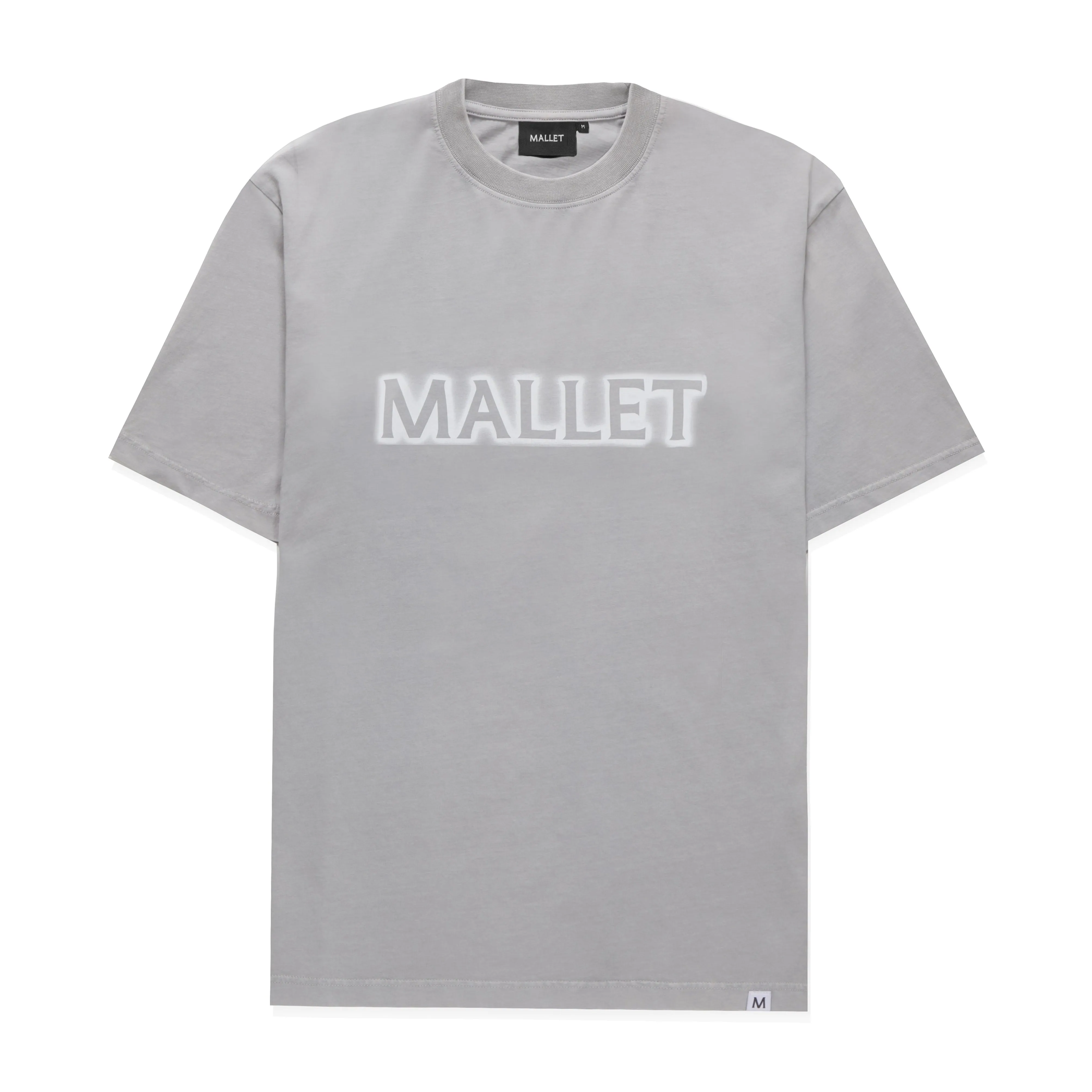 Reverse Spray Tee Organic Fade Out GREY White