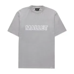 Reverse Spray Tee Organic Fade Out GREY White