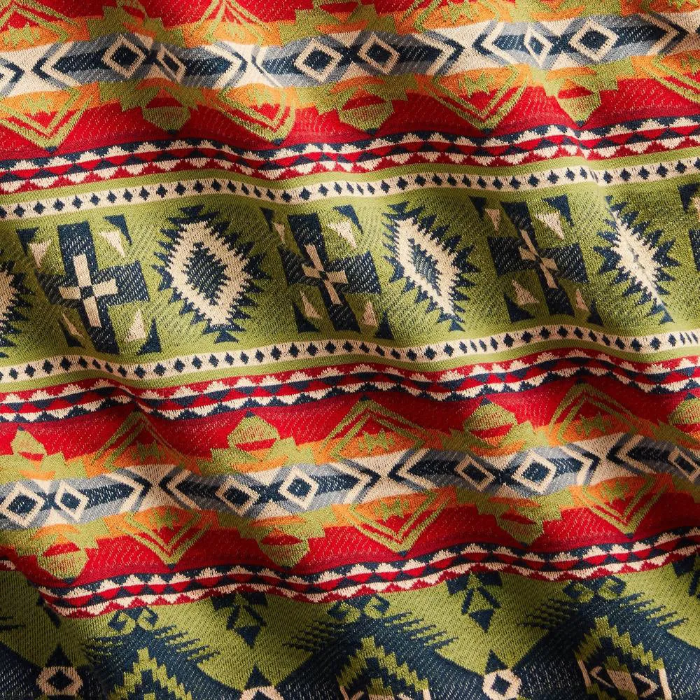 RRL by Ralph Lauren Pocket Crew Pattern T-Shirt Blue / Red Multi